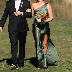 Birdy Grey Olive Green Bridesmaids Dress. Size XS. Worn Once.